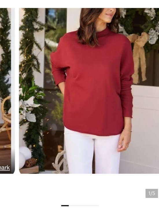 Frank & Eileen Sweaters - Frank & Eileen Effie Long Sleeve Funnel Neck cepelet triple fleece sweater small